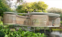 Zoka Zola, Rafflesia Zero Energy Home in tropical climate, green tropical home, exterior view